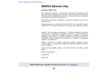 Tablet Screenshot of berto.cz